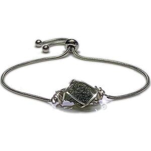Genuine Moldavite Crystal Bracelet - High Vibration Manifestation And